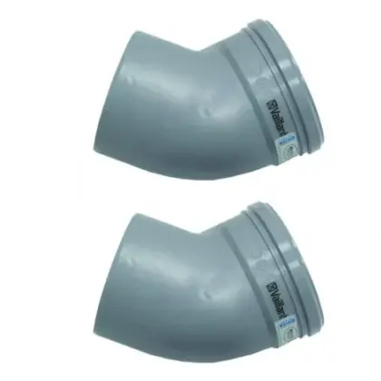 Vaillant Enkelwandige rookgasbocht Vaillant 45° 130mm/130mm 0020042766
