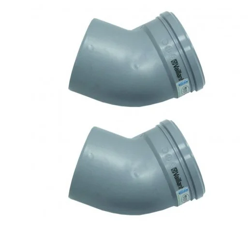 Vaillant Enkelwandige rookgasbocht Vaillant 45° 130mm/130mm 0020042766