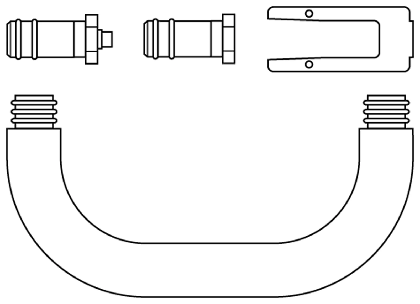 Vaillant Hydr. Anschl.-Set, 2 Koll., oben, VFK H Vaillant Solar onder druk 0020059894