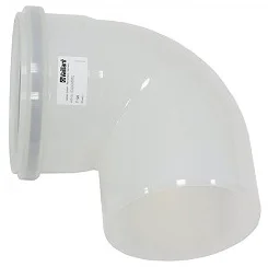 Vaillant Enkelwandige rookgasbocht Vaillant 87° 160mm/160mm kunststof met lipring 0020095552