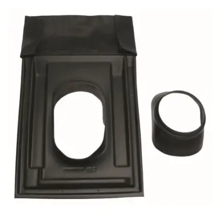 Vaillant Dakdoorvoerplaat Vaillant Ø160mm zwart rechthoekig 25-45° 0020095568