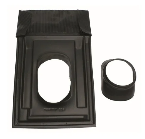 Vaillant Dakdoorvoerplaat Vaillant Ø160mm zwart rechthoekig 25-45° 0020095568