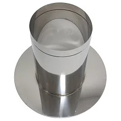 Vaillant Dakdoorvoerplaat Vaillant Ø200mm geschikt voor platdak inox rond 0020095588