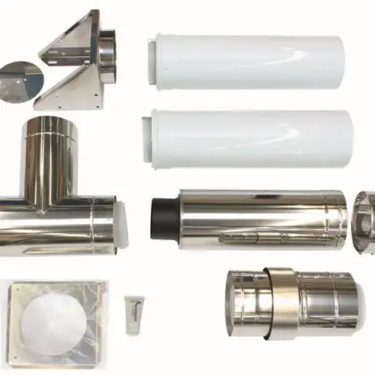Vaillant Ketelaansluitset voor een concentr. aansluiting met een externe afvoer via een buitenmuur 0020106375