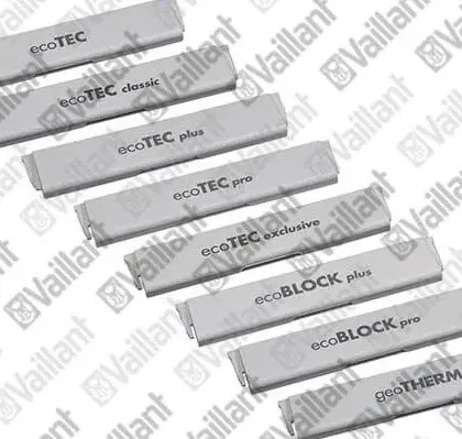 Vaillant Plaat typeaanduiding productnaam vaillant 0020141349