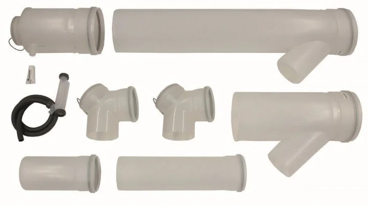 Vaillant Basis kit voor 2 wandketels DN200/200 PP vaillant 0020151155