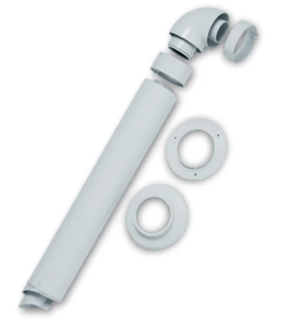 Vaillant Horizontaal eindstuk 60/100 AL telescopisch vaillant 0020202780