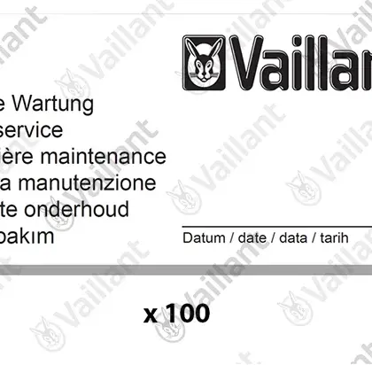 Vaillant Etiket onderhoud  vaillant 0020270735