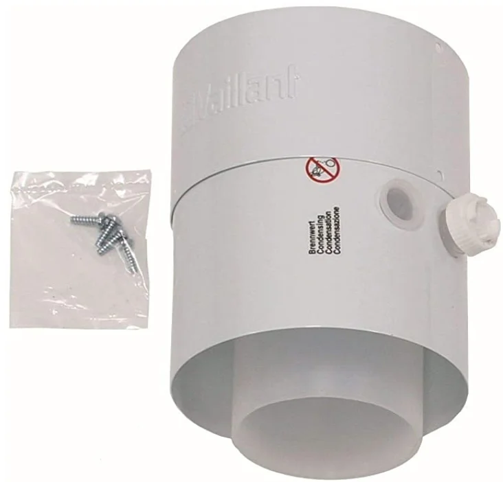 Vaillant Adaptor 80/125 met testopening vaillant 301369