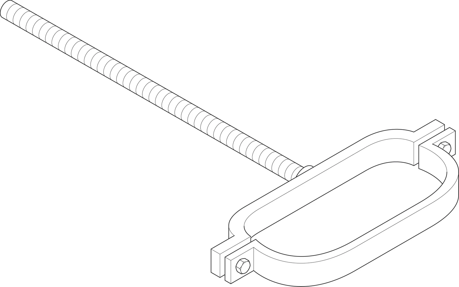 Vaillant Ovale beugel (1zak=1stuk) voor bevestiging van koperen leidingen 4 stuks met schroeven 302364