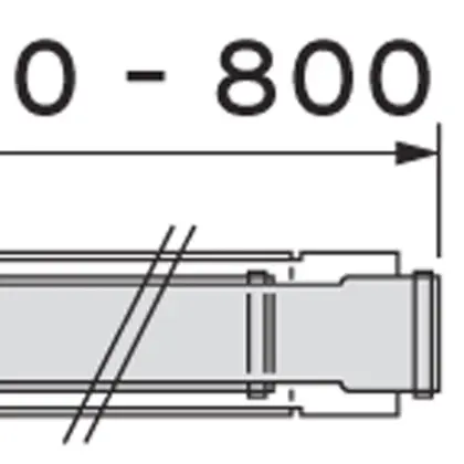 Vaillant Concentrische rookgashulpstuk Vaillant turboMAX aluminium aluminium 60/100mm 303804