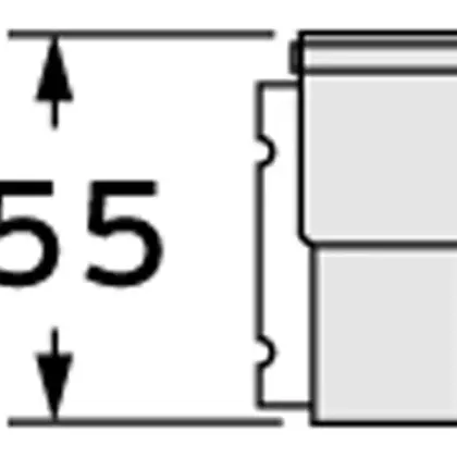 Vaillant Rookgasketeladapter Vaillant kunststof/aluminium concentrisch / concentrisch 60/100mm - 60/100mm 303915