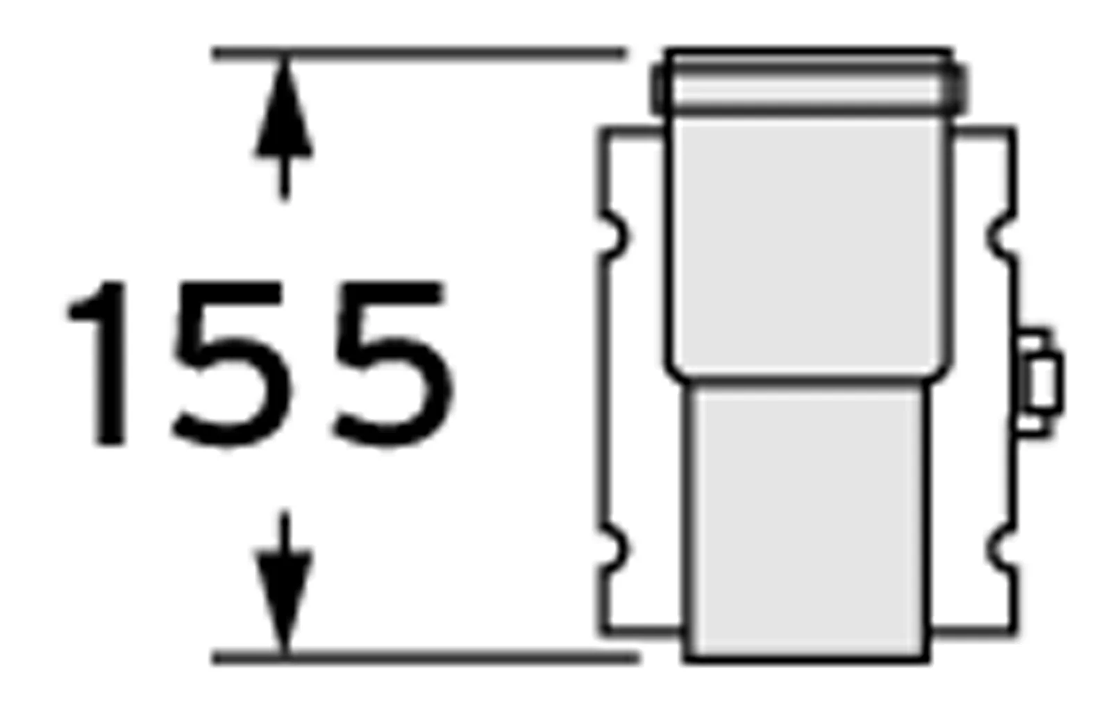 Vaillant Rookgasketeladapter Vaillant kunststof/aluminium concentrisch / concentrisch 60/100mm - 60/100mm 303915