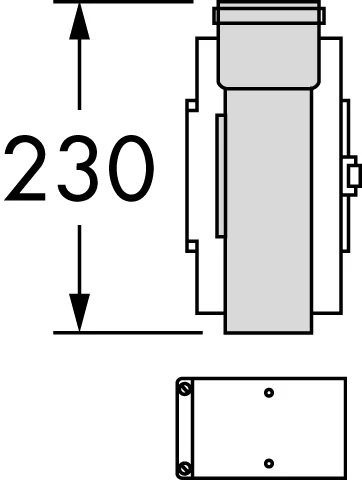 Vaillant Concentrische rookgashulpstuk Vaillant kunststof aluminium 303918