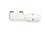 Vasco 118210300009016 Vasco haaks ventielset 1/2 - RAL 9016 verkeerswit - met thermostaatknop