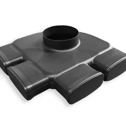 Vasco Verdeelbox ventilatie Vasco EasyFlow Ø125mm kunststof 125mmmm Ovaal 11VE40312