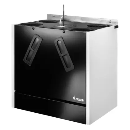 Vasco WTW-unit Vasco Boost 500 500 500m3/h D=180mm 4 bovenaansluitingen 11VE00081