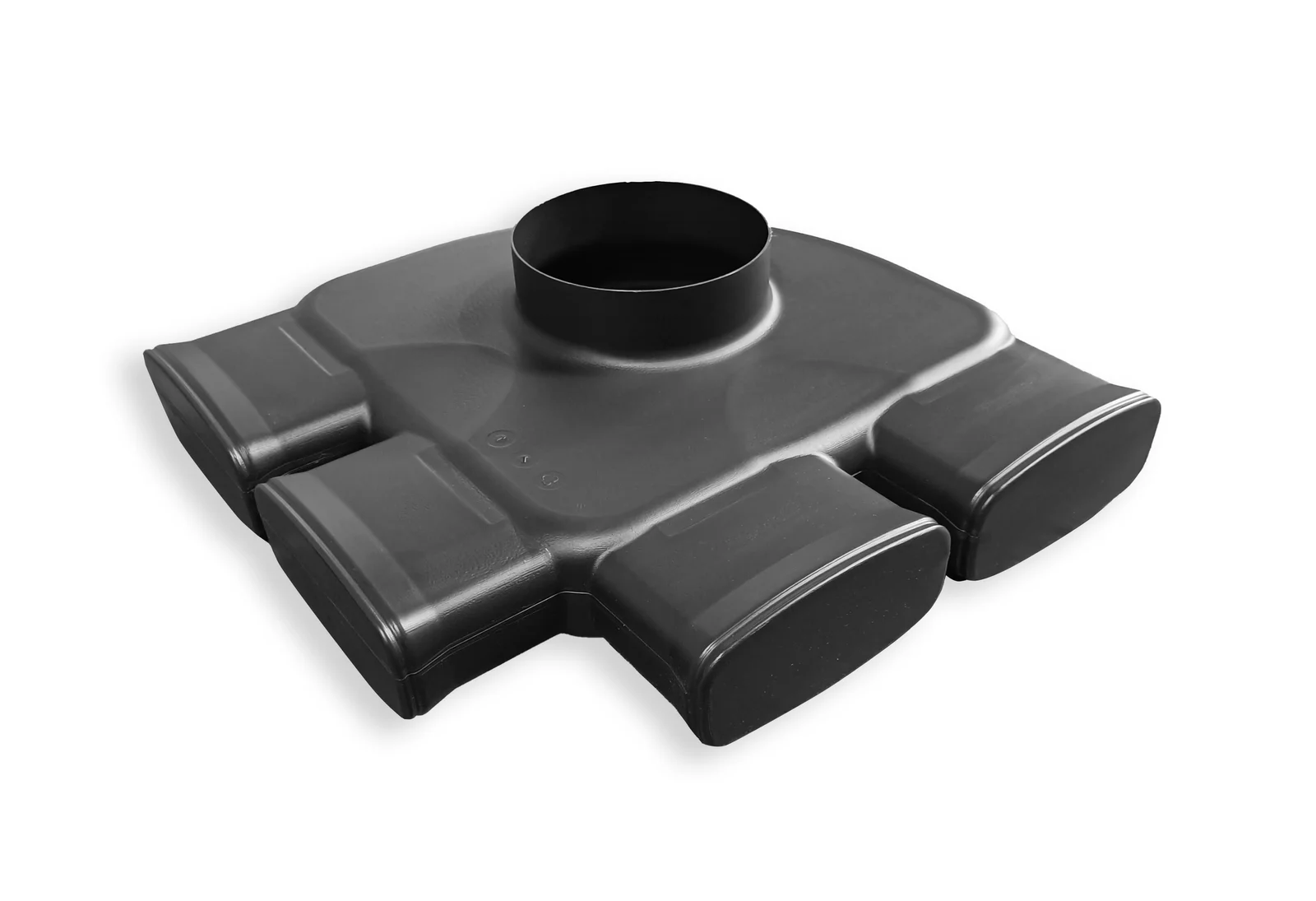 Vasco Verdeelbox ventilatie Vasco EasyFlow Ø125mm kunststof 4x 126x60mm Ovaal 11VE40312