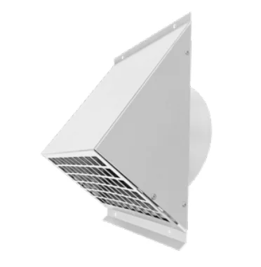 Vasco Buitenluchtrooster Vasco D rechthoekig Ø170mm aluminium wit 265x252mm 11VE42311