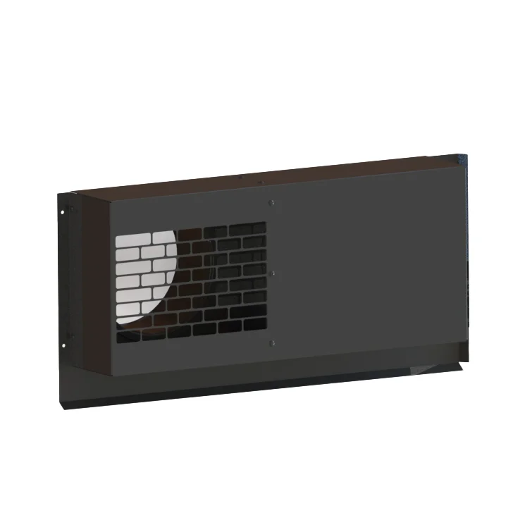 Vasco Buitenluchtrooster Vasco rechthoekig Ø125mm aluminium zwart 11VE42355