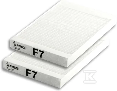 Vasco Cassetteluchtfilter F7 Vasco voor D_T_X350/425/500 (E) 186x481x20mm 11VE50391