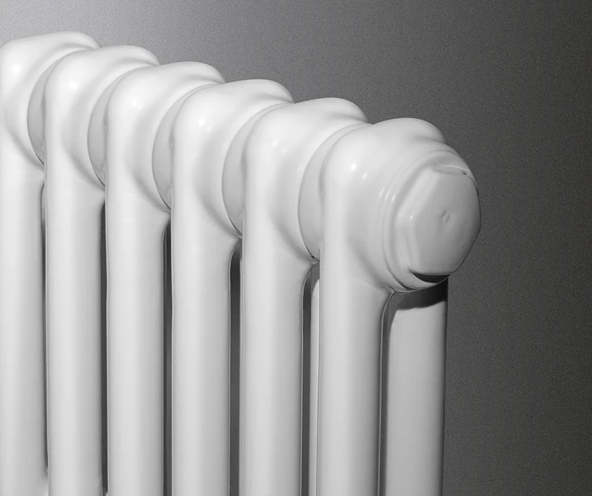 Vasco Kolomradiator Vasco Ritmo 2-kolommen HxL=300x990mm Aansluiting VR wit RAL9016 , aansluiting: links / rechts 366099030VR1000