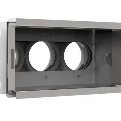 Vent-Axia VMCA 69 Wandcollector achter 3aansluiting d.69 vent-axia 200X100 2005000473