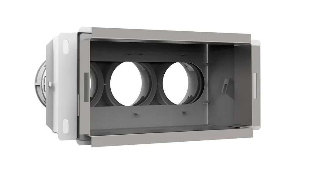 Vent-Axia VMCA 69 Wandcollector achter 3aansluiting d.69 vent-axia 200X100 2005000473
