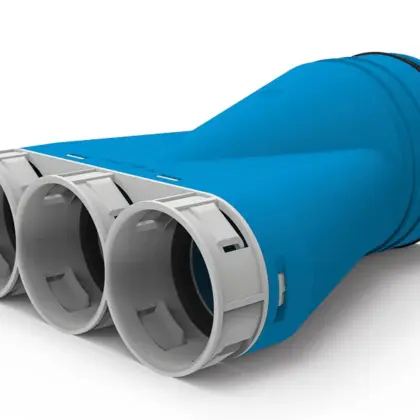 Vent-Axia Verloop rond luchtkanaal Vent-Axia Uniflexplus+ 125/69mm staal 69 rond luchtkanaal 2005000469