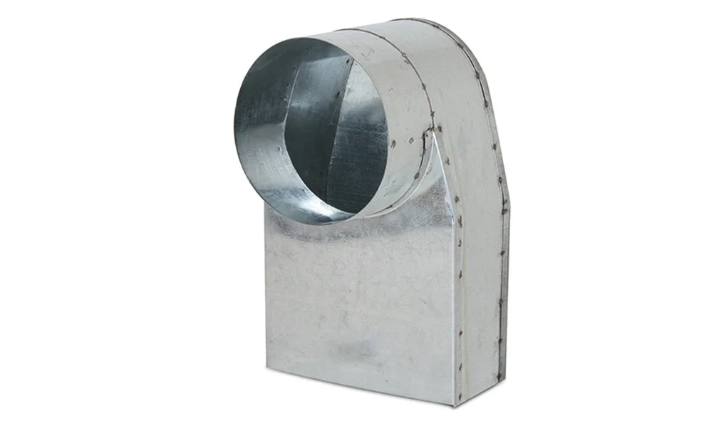 Vent-Axia Verloopstuk vierkant op rond Vent-Axia Flat Duct System Galva Ø125mm inox 220x80mm FGAR BCIH993717