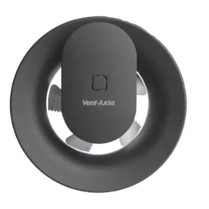 Vent-Axia Badkamerventilator Vent-Axia Svara Black Ø100mm sensors: met hygrostaat 1001000310