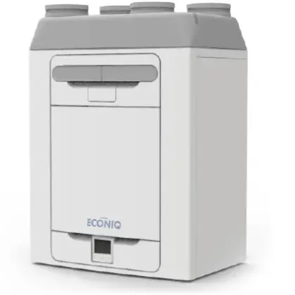 Vent-Axia WTW-unit Vent-Axia Econiq 300 300m3/h D=160mm 4 bovenaansluitingen 1004000257
