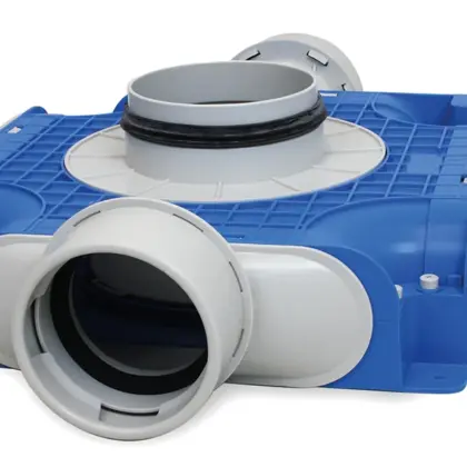 Vent-Axia Verdeelbox ventilatie Vent-Axia Uniflexplus+ Ø125mm kunststof 4x90mm 2005000057
