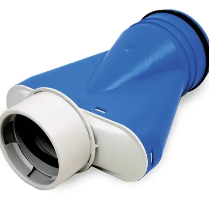 Vent-Axia Verloopstuk vierkant op rond Vent-Axia Uniflexplus+ Ø125mm kunststof 90 2005000141