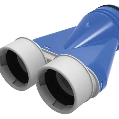 Vent-Axia Verloopstuk vierkant op rond Vent-Axia Uniflexplus+ Ø125mm kunststof 90 2005000227