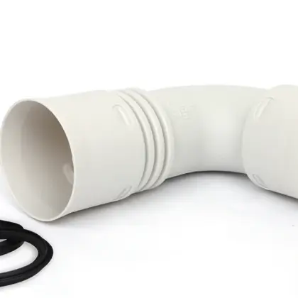 Vent-Axia KB90-90 Kunststof bocht 90gr tbv flexi slang 90mm vent-axia 2005000253