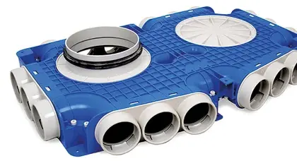 Vent-Axia Verdeelbox ventilatie Vent-Axia Uniflexplus+ Ø180mm kunststof 12x90mm 2005000321