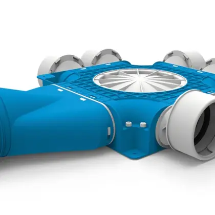 Vent-Axia Verdeelbox ventilatie Vent-Axia Uniflexplus+ Ø125mm kunststof 6x90mm 2005000387