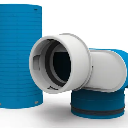 Vent-Axia Ventielcollector Vent-Axia Uniflexplus+ 1xØ90mm rond 90 2005000461