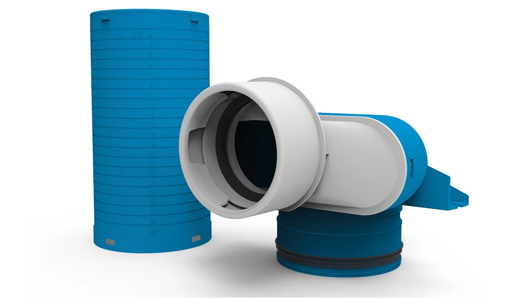 Vent-Axia Ventielcollector Vent-Axia Uniflexplus+ 1xØ90mm rond 90 2005000461