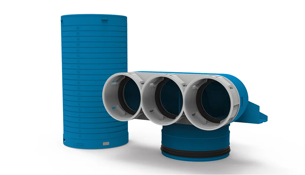 Vent-Axia Ventielcollector Vent-Axia Uniflexplus+ 3xØ69mm rond 69 2005000467