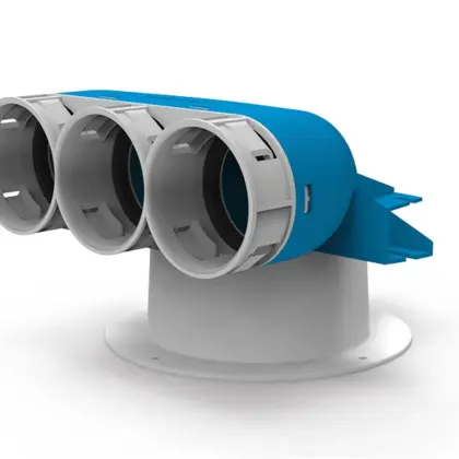 Vent-Axia Ventielcollector Vent-Axia Uniflexplus+ 3xØ69mm rond 69 2005000470