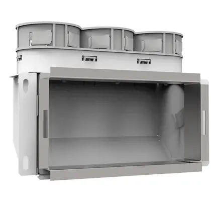 Vent-Axia VMCB 69 / Wandcollector boven 3x69 200x100 vent-axia 2005000472