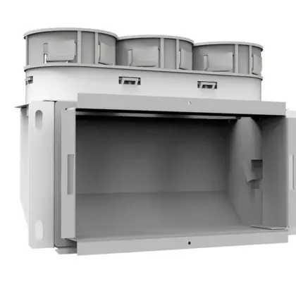 Vent-Axia VGMBCBK 69 Wandcollector iso boven 3aansl. d.69 vent-axia 200X100 2005000474