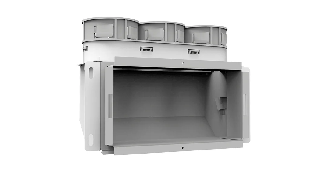 Vent-Axia VGMBCBK 69 Wandcollector iso boven 3aansl. d.69 vent-axia 200X100 2005000474