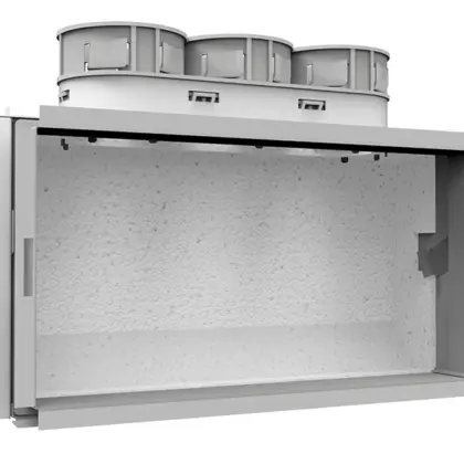 Vent-Axia VGMCBG 69 / Wandcollector iso boven 3x69 300x150 vent-axia 2005000476