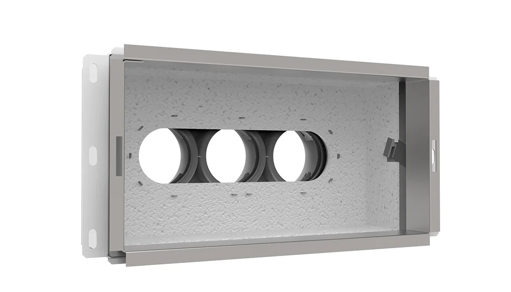 Vent-Axia VGMCAG 69 / Wandcollector iso achter 3x69 300x150 vent-axia 2005000477