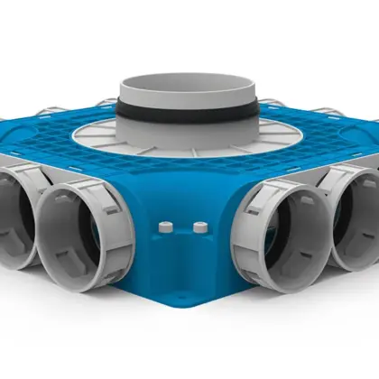 Vent-Axia Ventielcollector Vent-Axia Uniflexplus+ 3xØ69mm rond 69 2005000486