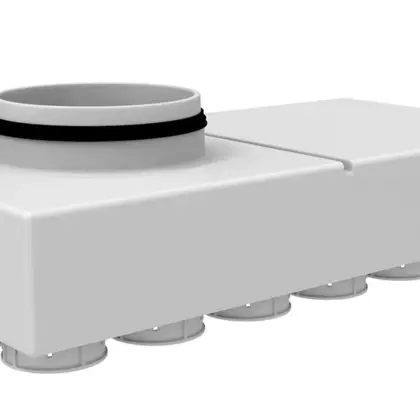 Vent-Axia Verdeelbox ventilatie Vent-Axia Uniflexplus+ Ø180mm kunststof 18x69mm 2005000490