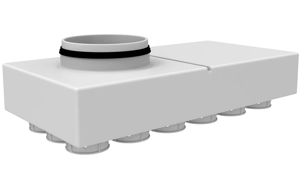 Vent-Axia Verdeelbox ventilatie Vent-Axia Uniflexplus+ Ø180mm kunststof 18x69mm 2005000490